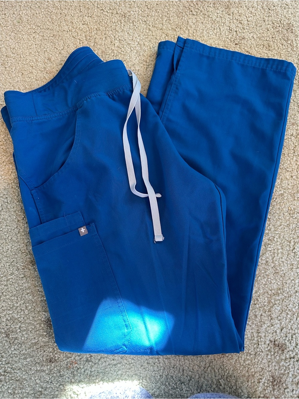 FIGS Royal Blue Drawstring Medical Scrub Pants